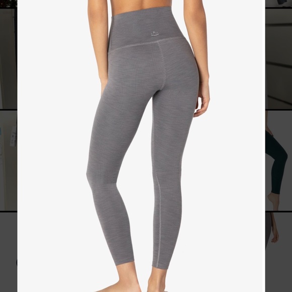 Beyond Yoga Heather Rib High Waisted Midi Legging - Picture 3 of 8